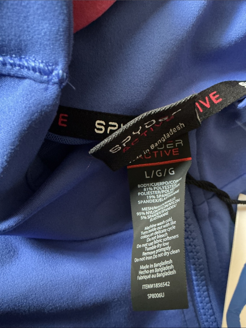 Spyder Blue Performance Jacket - Picture 5 of 5